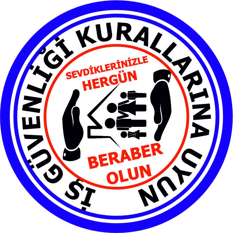 Iş güvenliği mesajı yansıtma ile mesajınızı görünür kılın | LY-149 1 İş güvenliği kurallarına uyun sevdiklerinizle her gün beraber olun mavi gobo uyarı tasarımı - LY-149