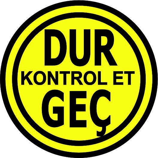 Dur bak geç yansıtma ile mesajınızı görünür kılın | LY-159 1 Sarı renkli dur kontrol et geç uyarı tasarımı - LY-159
