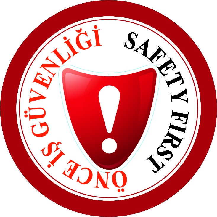 Iş güvenliği mesajı yansıtma ile mesajınızı görünür kılın | LY-161 1 Önce iş güvenliği Safety First uyarı tasarımı - LY-161