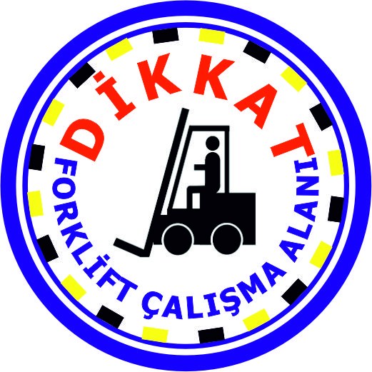 Forklift çalışma alanı yansıtma ile mesajınızı görünür kılın | LY-163 1 Çizgili mavi dikkat forklift çalışma alanı uyarı tasarımı - LY-163