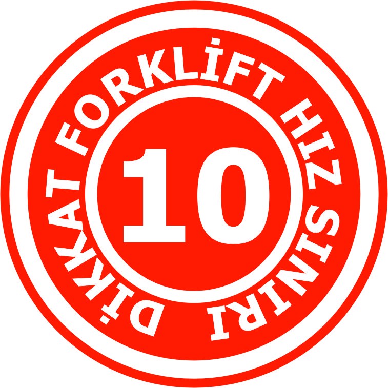 Forklift hız sınırı yansıtma ile mesajınızı görünür kılın | LY-164 1 Dikkat forklift hız sınırı 10 uyarı tasarımı - LY-164