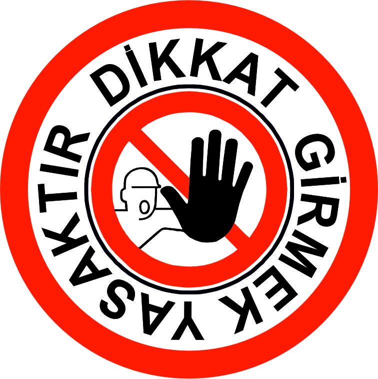 Girilmez uyarısı yansıtma ile mesajınızı görünür kılın | LY-176 1 Dikkat girmek yasaktır uyarı tasarımı - LY-176