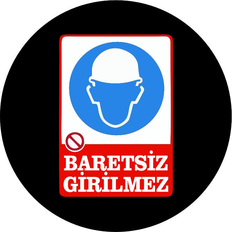 Baret uyarısı yansıtma ile mesajınızı görünür kılın | LY-182 1 Baretsiz girilmez uyarı tasarımı - LY-182