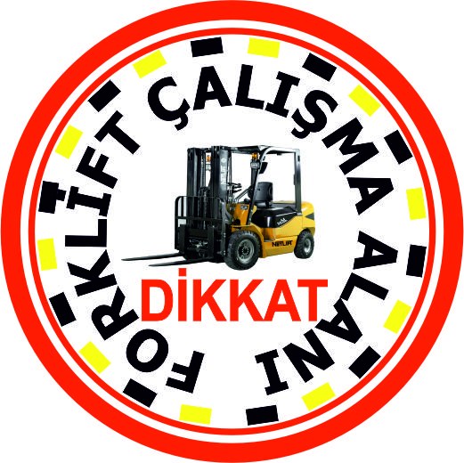 Forklift çalışma alanı yansıtma ile mesajınızı görünür kılın | LY-185 1 Çizgili dikkat forklift çalışma alanı uyarı tasarımı - LY-185