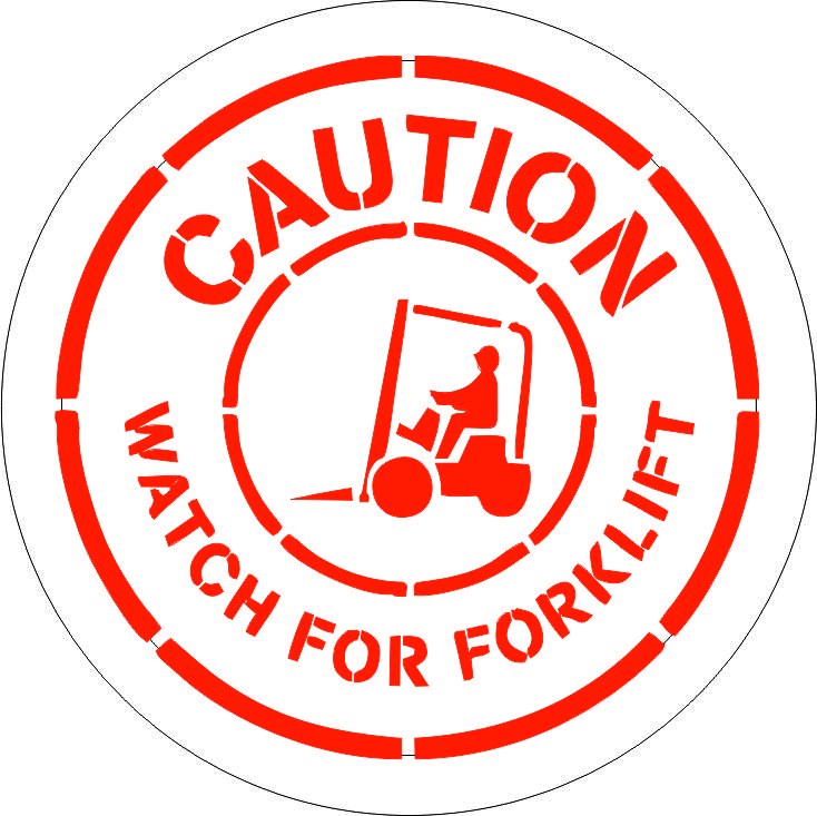 Forklift yolu uyarı yansıtma ile mesajınızı görünür kılın | LY-187 1 Caution watch for forklift uyarı tasarımı - LY-187