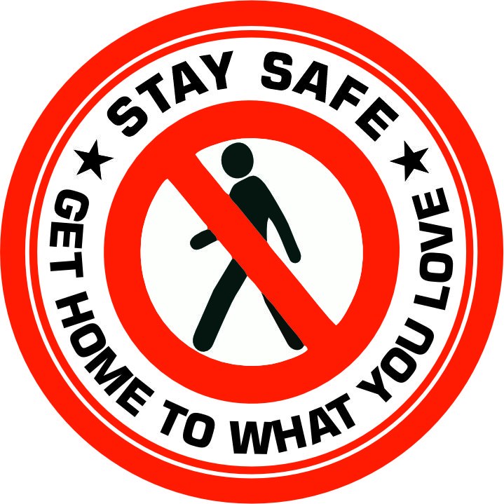 Yaya giremez uyarısı yansıtma ile mesajınızı görünür kılın | LY-189 1 Stay safe uyarı tasarımı - LY-189