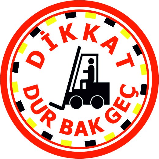 Dur bak geç yansıtma ile mesajınızı görünür kılın | LY-190 1 Dikkat dur bak geç logo uyarı tasarımı - LY-190