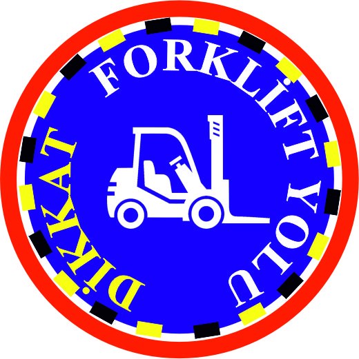 Forklift yolu uyarı yansıtma ile mesajınızı görünür kılın | LY-195 1 Dikkat forklift yolu mavi çizgili uyarı tasarımı - LY-195