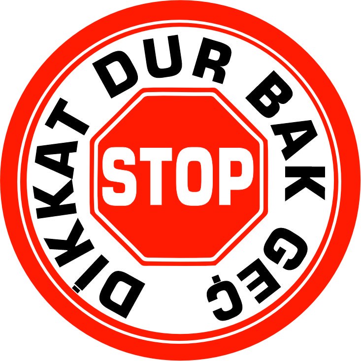 Dur bak geç yansıtma ile mesajınızı görünür kılın | LY-201 1 Dikkat stop dur bak geç uyarı tasarımı - LY-201