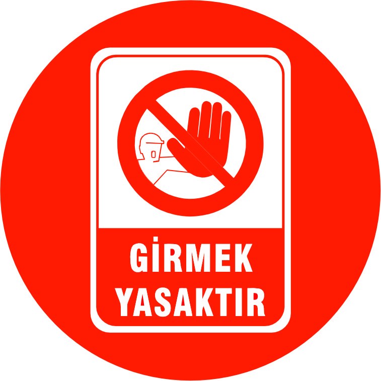 Girilmez uyarısı yansıtma ile mesajınızı görünür kılın | LY-209 1 Girmek yasaktır kırmızı uyarı tasarımı - LY-209