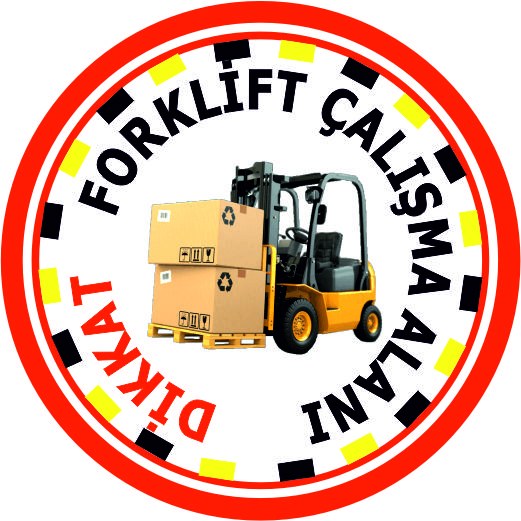Forklift çalışma alanı yansıtma ile mesajınızı görünür kılın | LY-210 1 Çizgili kırmızı dikkat forklift çalışma alanı uyarı tasarımı - LY-210