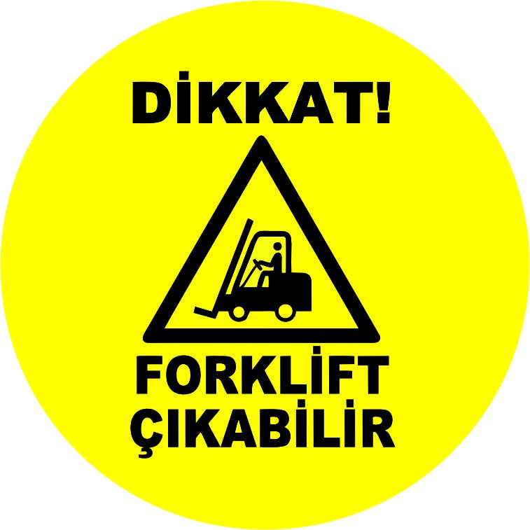 Forklift çıkabilir uyarısı yansıtma ile mesajınızı görünür kılın | LY-211 1 Sarı renkli dikkat forklift çıkabilir uyarı tasarımı - LY-211