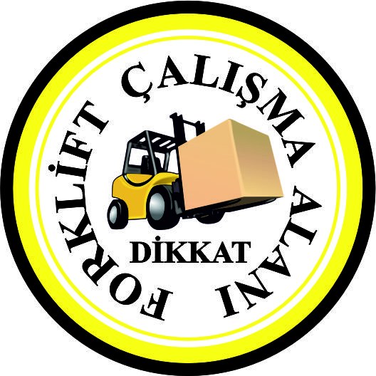 Forklift çalışma alanı yansıtma ile mesajınızı görünür kılın | LY-225 1 Sarı renkli dikkat forklift çalışma alanı uyarı tasarımı - LY-225