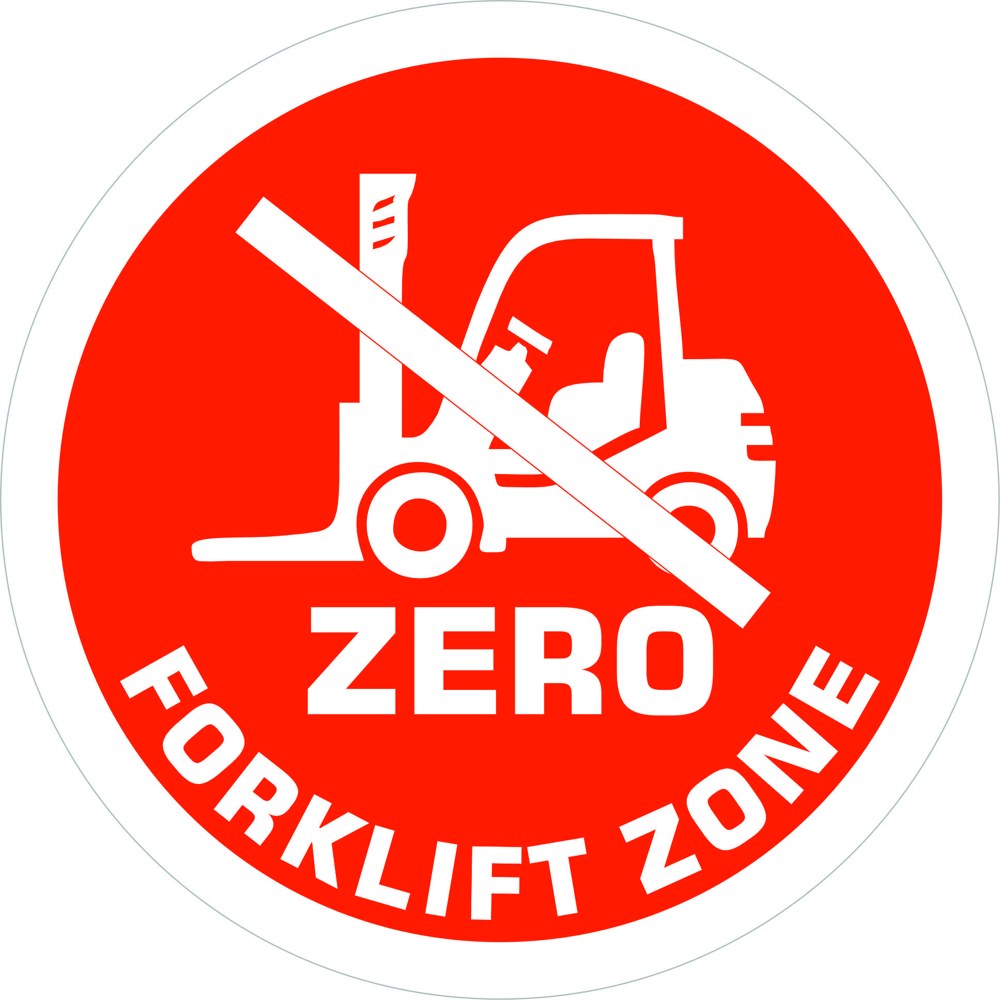 Forklift giremez yansıtma ile mesajınızı görünür kılın | LY-239 1 Zero forklift zone logo uyarı tasarımı - LY-239
