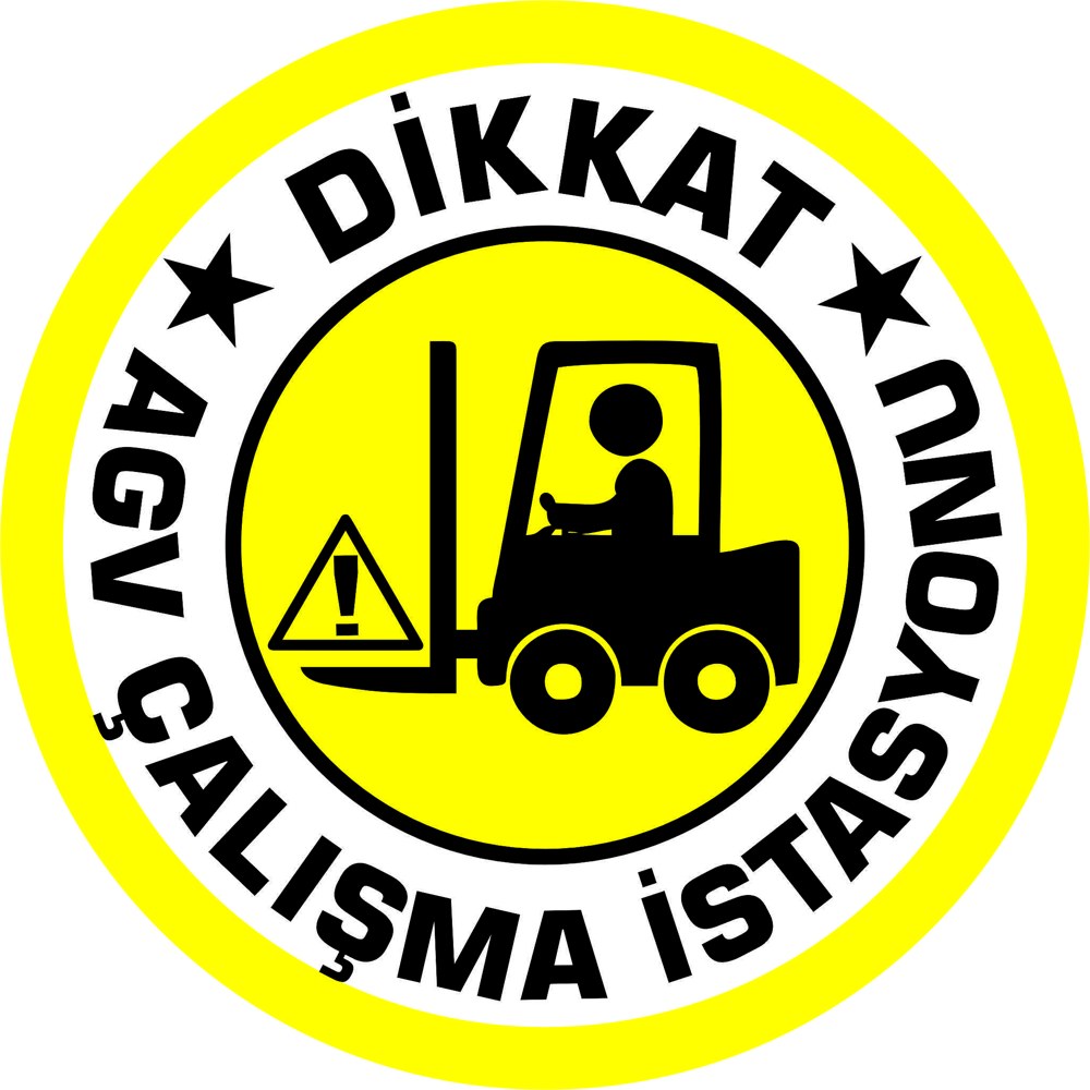 Agv uyarı yansıtma ile mesajınızı görünür kılın | LY-245 1 Dikkat AGV çalışma istasyonu sarı siyah gobo uyarı tasarımı - LY-245