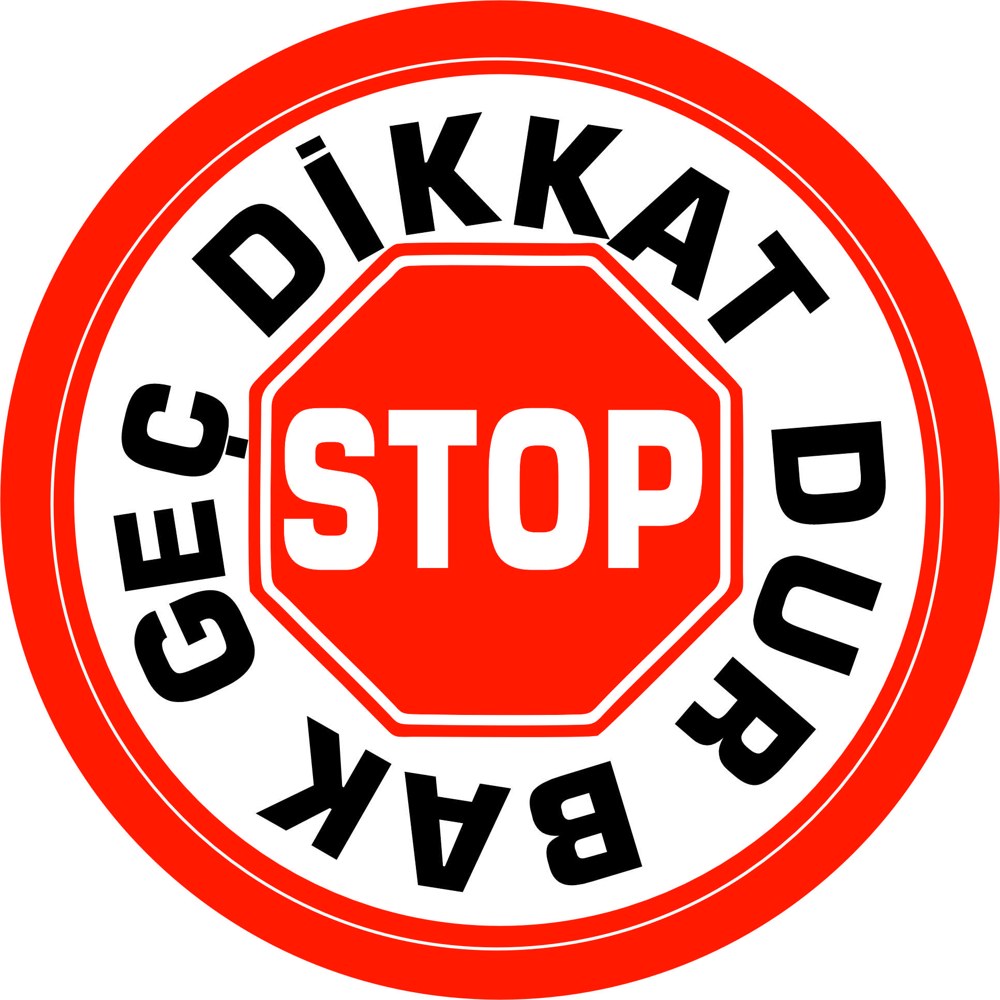 Dur bak geç yansıtma ile mesajınızı görünür kılın | LY-247 1 Dikkat dur bak geç uyarı tasarımı - LY-247