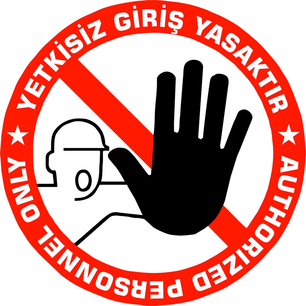 Girilmez uyarısı yansıtma ile mesajınızı görünür kılın | LY-251 1 Yetkisiz giriş yasaktır uyarı tasarımı - LY-251