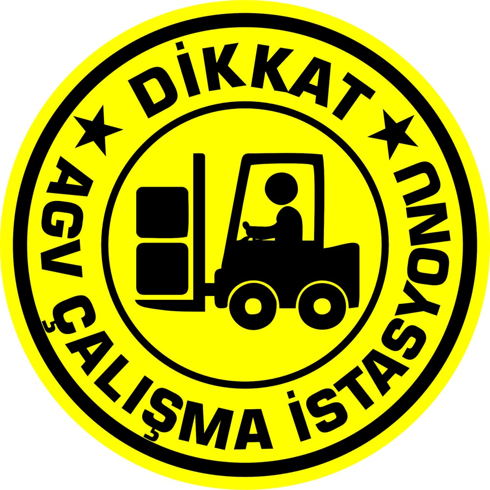 Agv uyarı yansıtma ile mesajınızı görünür kılın | LY-257 1 Dikkat AGV çalışma istasyonu sarı siyah uyarı tasarımı - LY-257