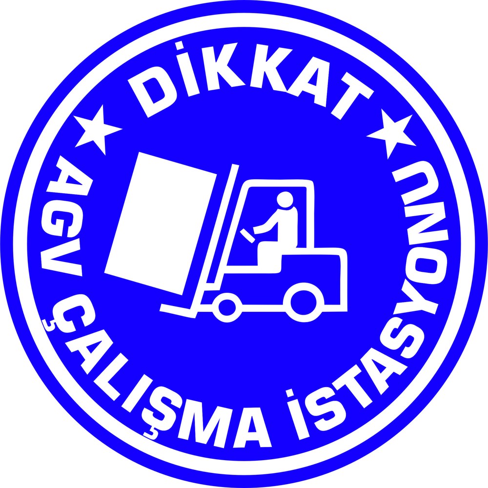 Agv uyarı yansıtma ile mesajınızı görünür kılın | LY-261 1 Dikkat AGV çalışma istasyonu mavi beyaz uyarı tasarımı - LY-261