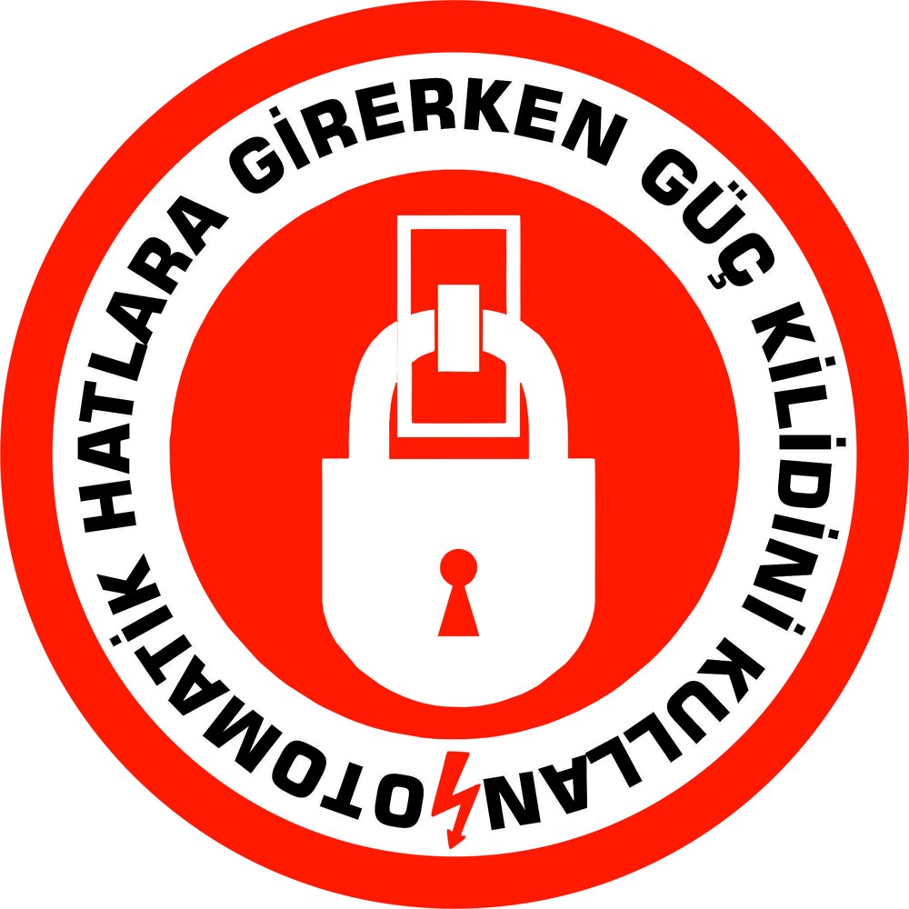 Enerji kilitleme uyarısı yansıtma ile mesajınızı görünür kılın | LY-266 1 Otomatik hatlara girerken güç kilidini kullan uyarı tasarımı - LY-266