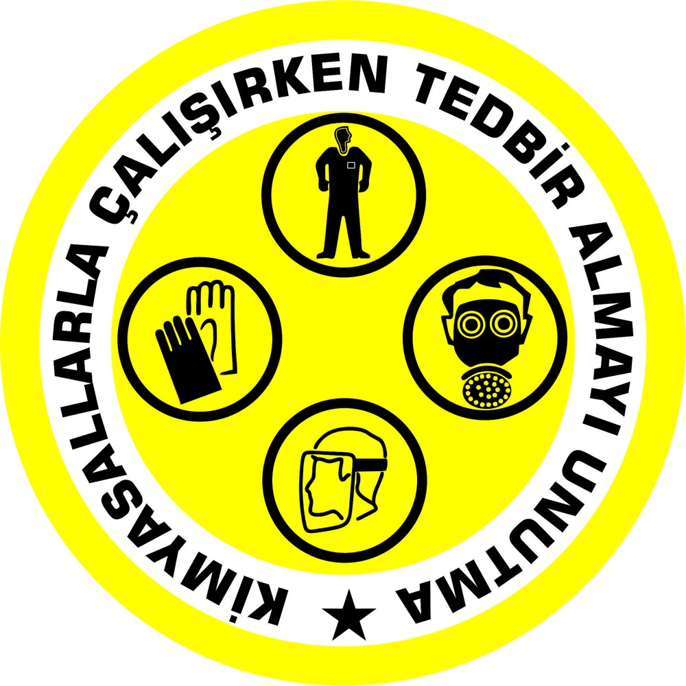 Kimyasal uyarı yansıtma ile mesajınızı görünür kılın | LY-267 1 Kimyasallarla çalışırken tedbir almayı unutma uyarı tasarımı - LY-267